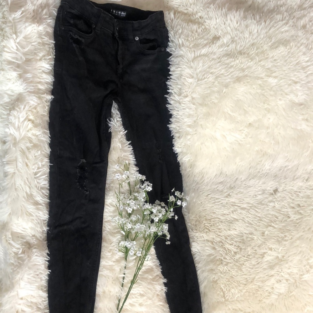 Denim black jeans